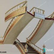 3D Model Staircase Free Download 0001