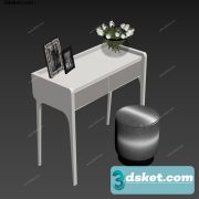 3D Model Dressing Table Free Download 010390