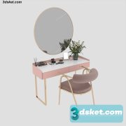 3D Model Dressing Table Free Download 010606