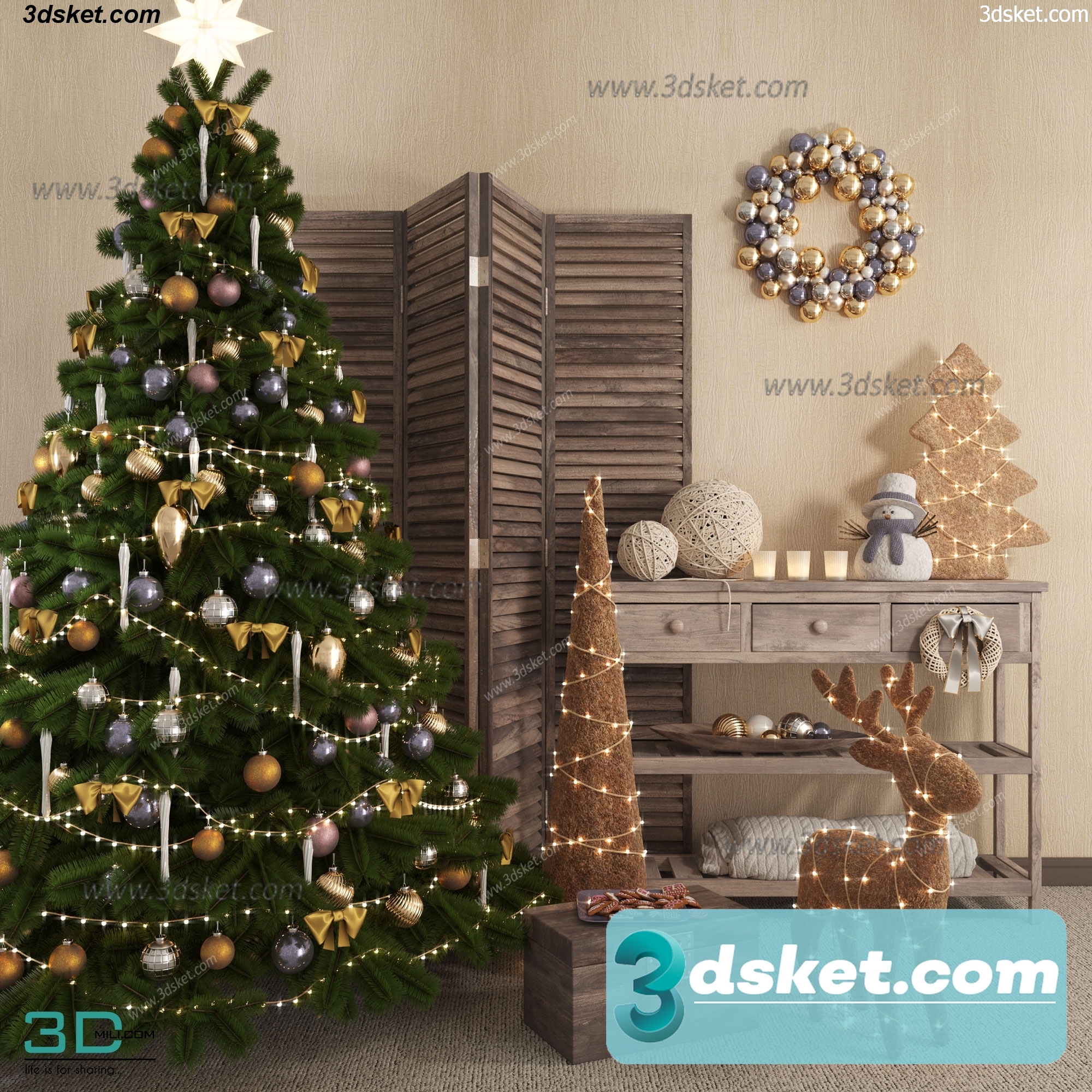 3D Model Holiday Free Download 007