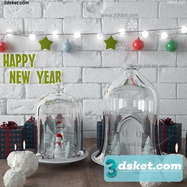 3D Model Holiday Free Download 014