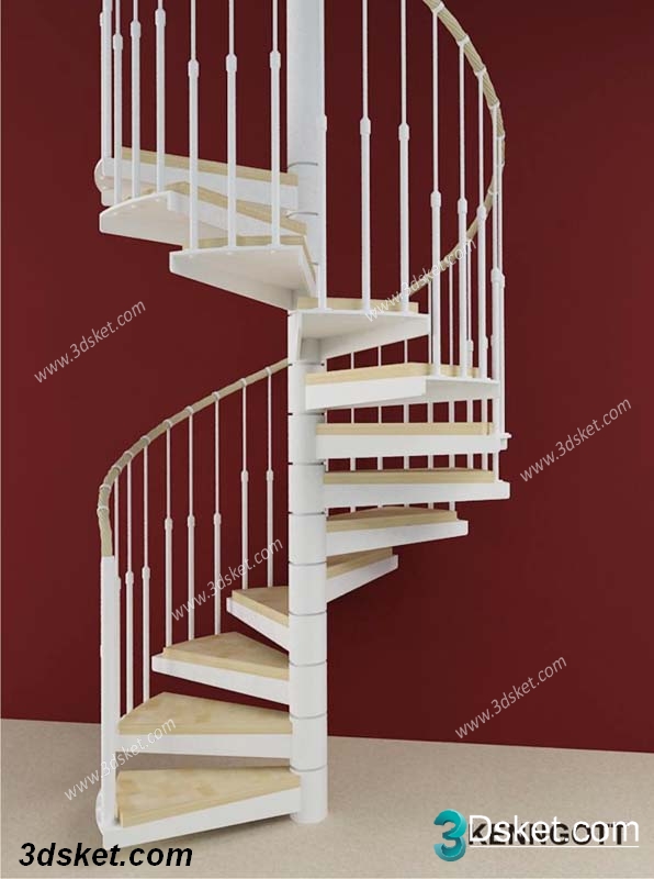 3D Model Staircase Free Download 0115