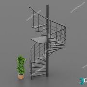 3D Model Staircase Free Download 02219