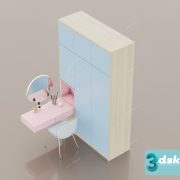 3D Model Dressing Table Free Download 0258