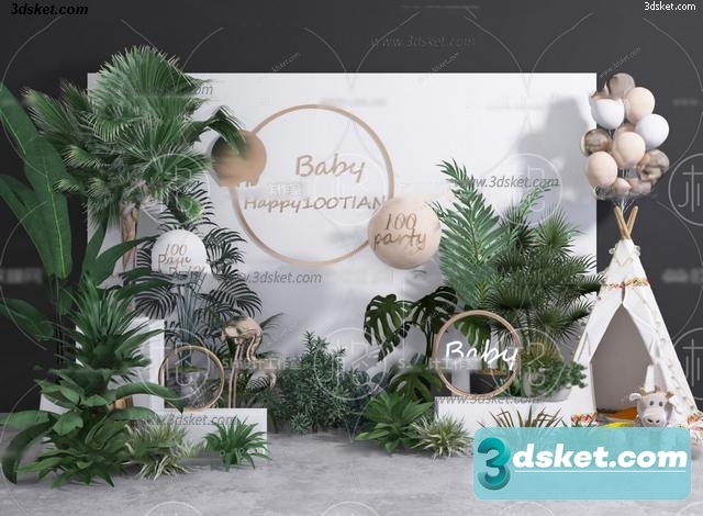 3D Model Holiday Free Download 001