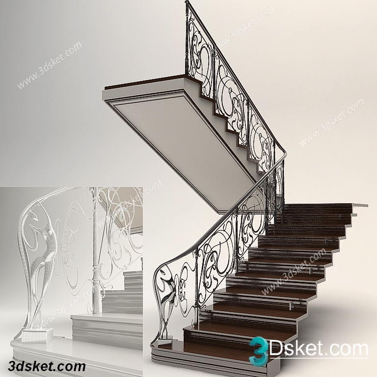 3d Model Stair 19 Free Download