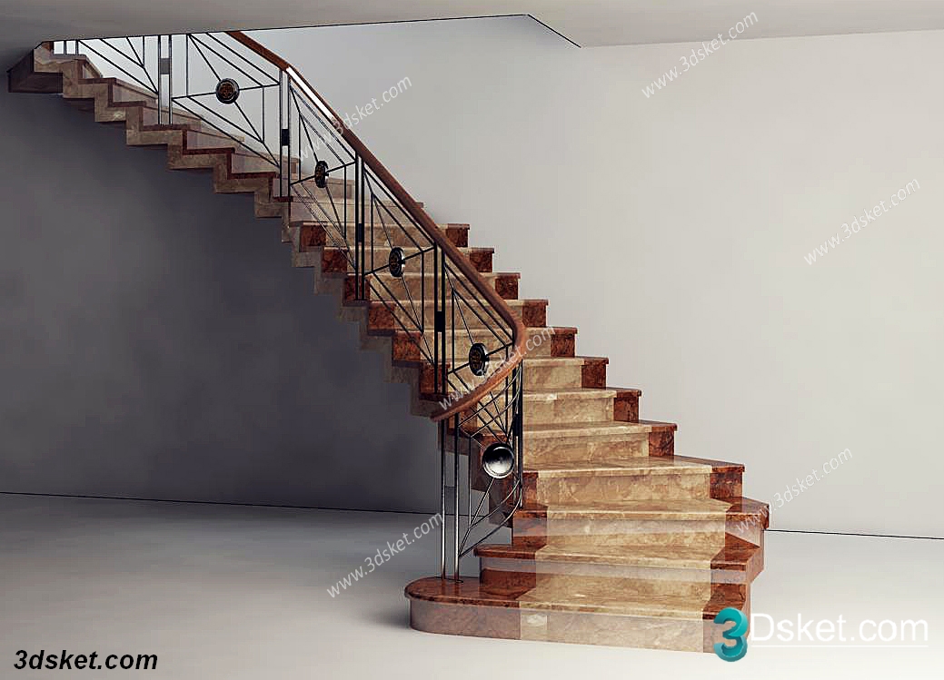 3d Model Stair 21 Free Download