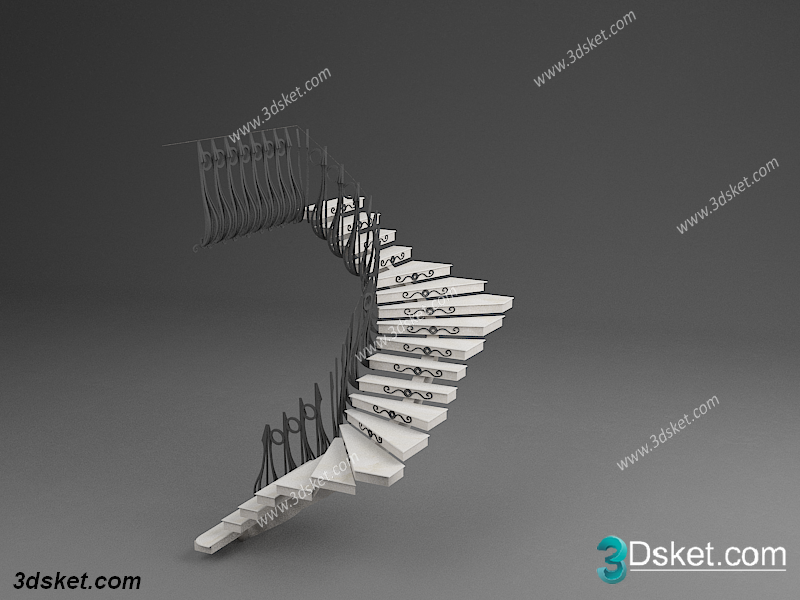 3d Model Stair 24 Free Download