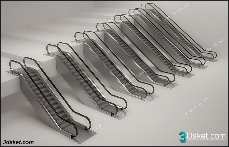 3D Model Staircase Free Download 105