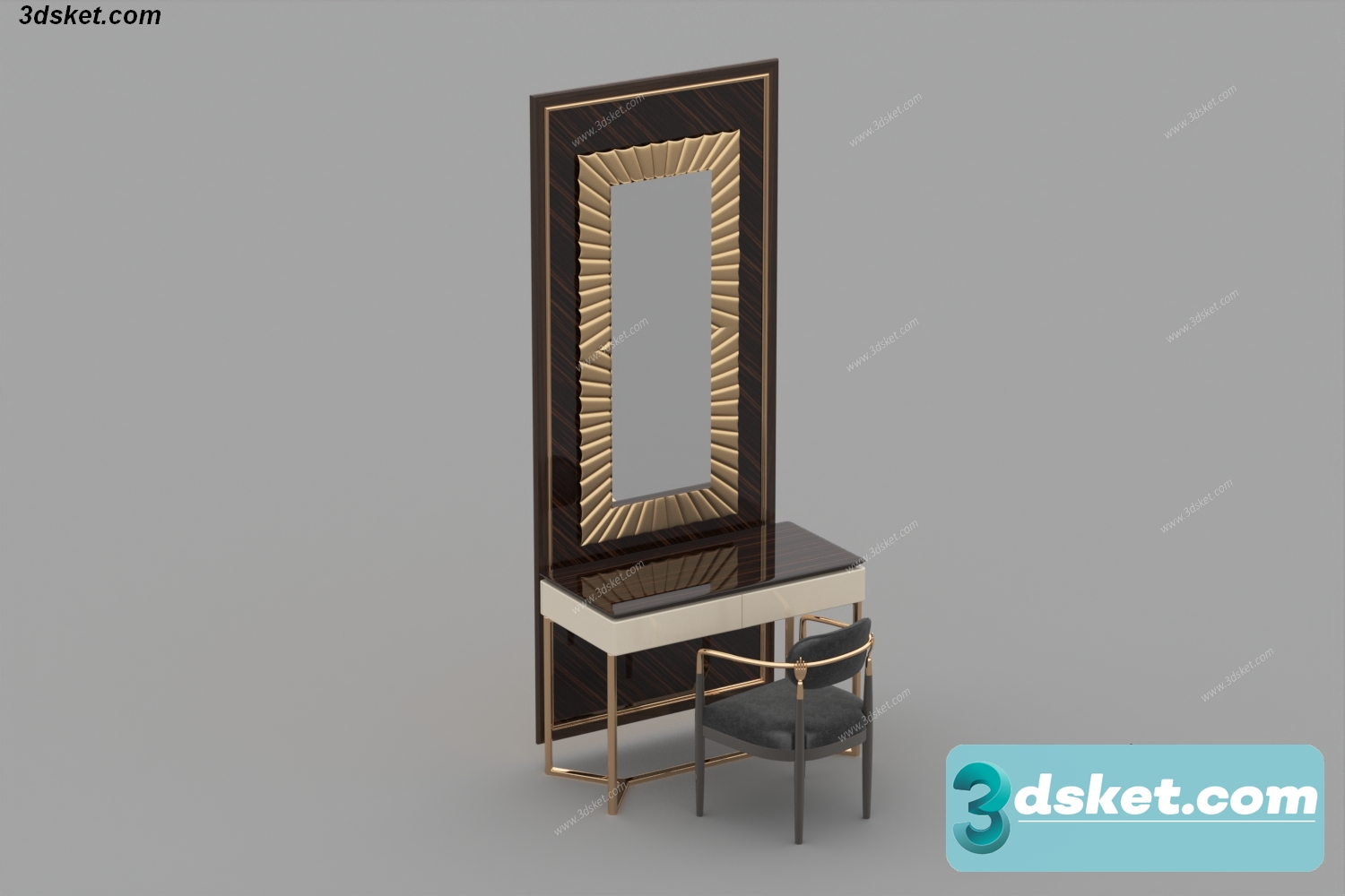 3D Model Dressing Table Free Download 0694