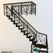 3D Model Staircase Free Download 0107