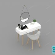 3D Model Dressing Table Free Download 0776