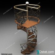 3D Model Staircase Free Download 0109