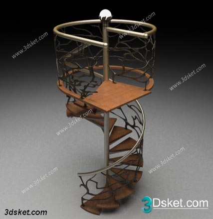 3D Model Staircase Free Download 0109