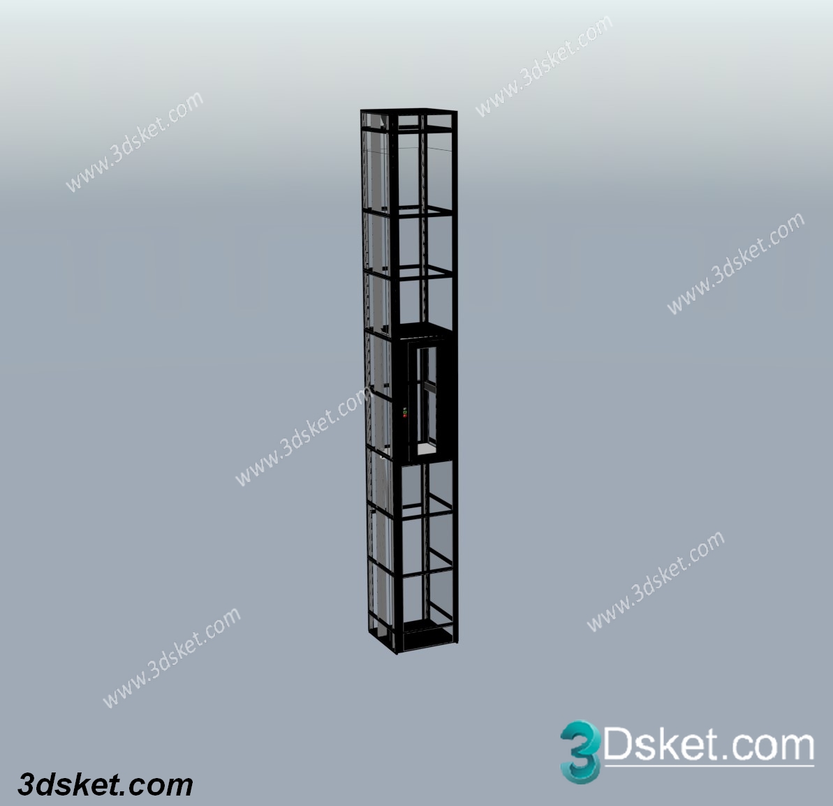 3D Model Staircase Free Download 09819