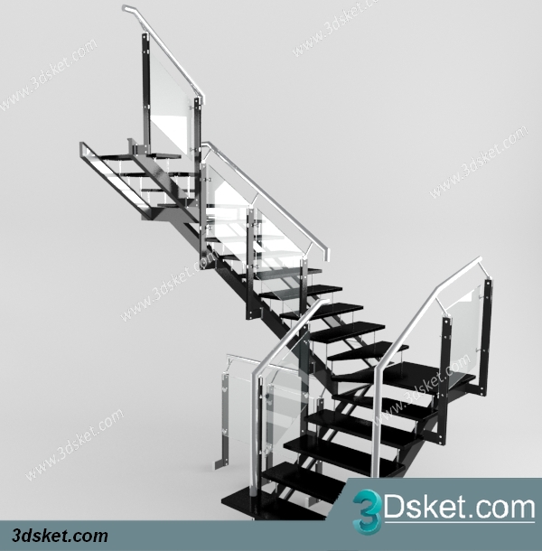 3D Model Staircase Free Download 040