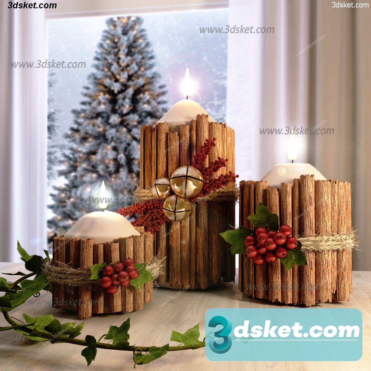 3D Model Holiday Free Download 047