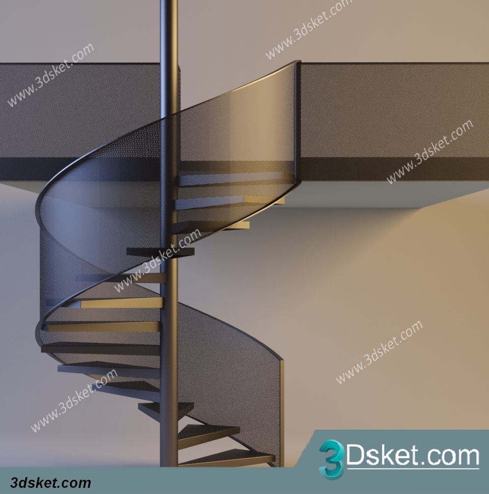 3D Model Staircase Free Download 053