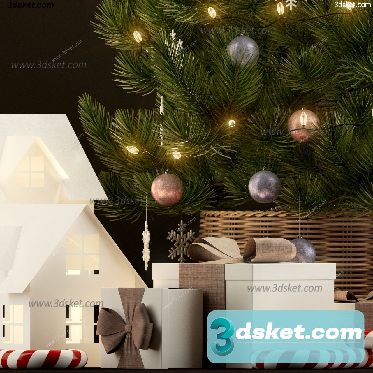 3D Model Holiday Free Download 033