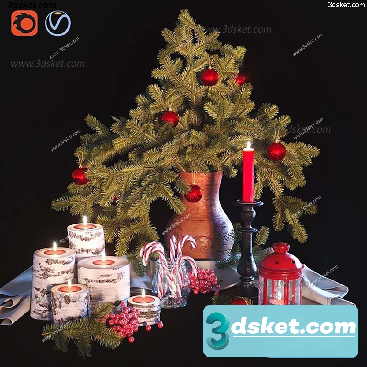 3D Model Holiday Free Download 034