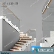 3D Model Staircase Free Download 037