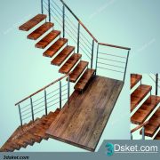 3D Model Staircase Free Download 044