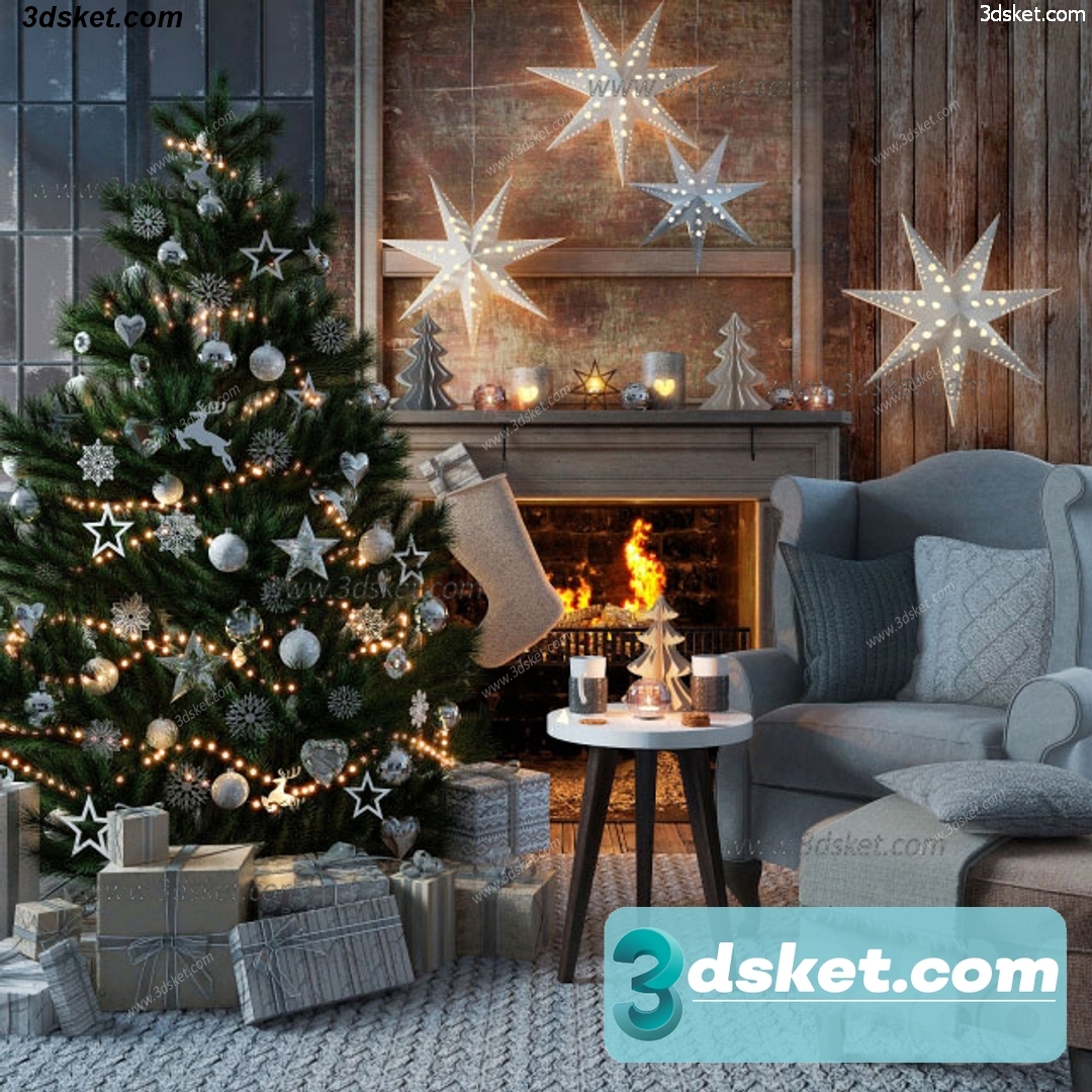 3D Model Holiday Free Download 048