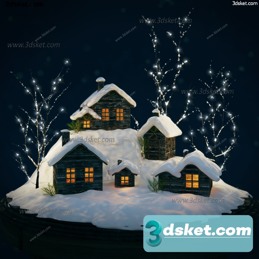 3D Model Holiday Free Download 044