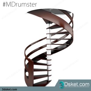 3D Model Staircase Free Download 051