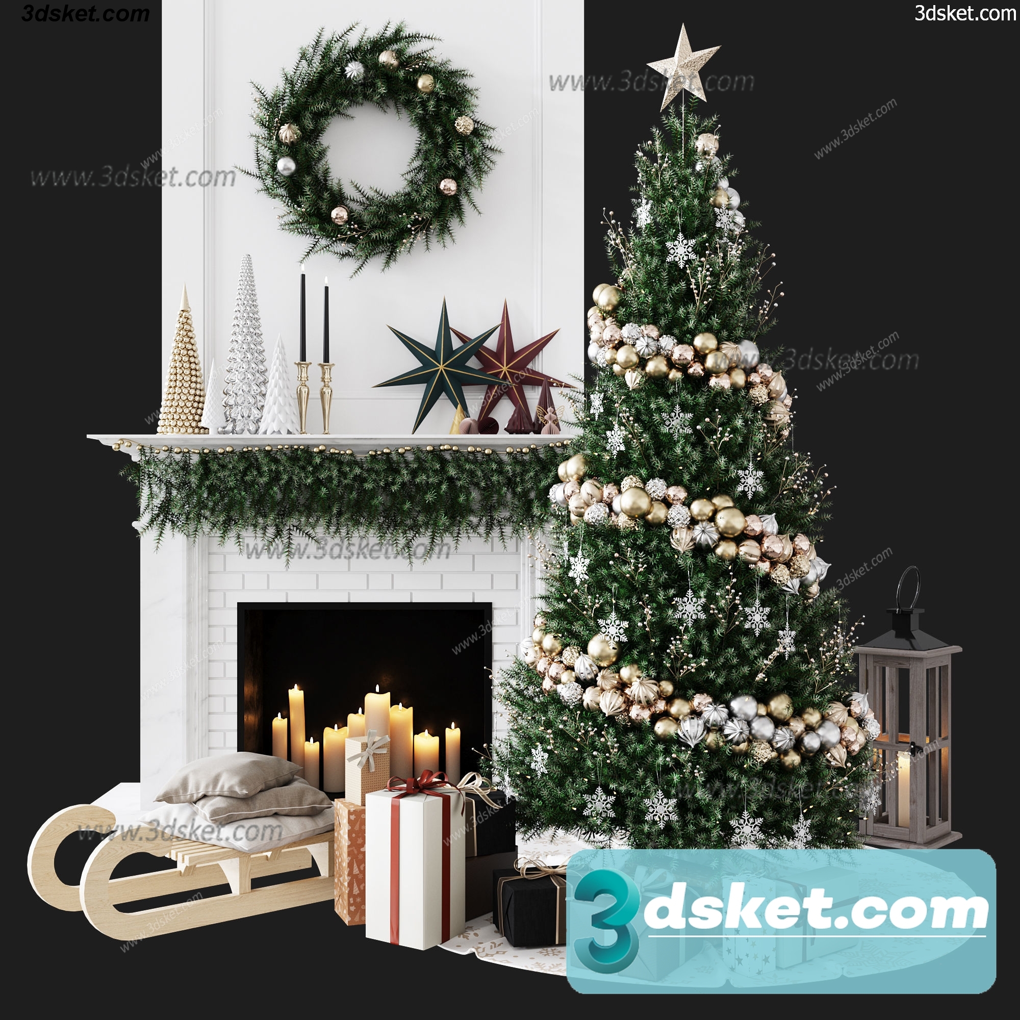 3D Model Holiday Free Download 059