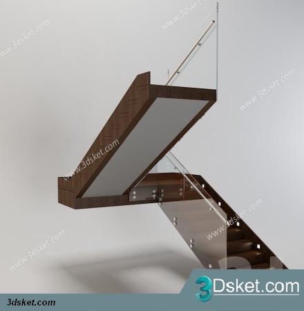 3D Model Staircase Free Download 067