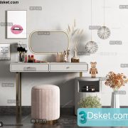 3D Model Dressing Table Free Download 004