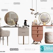 3D Model Dressing Table Free Download 006