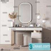 3D Model Dressing Table Free Download 008