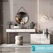 3D Model Dressing Table Free Download 013