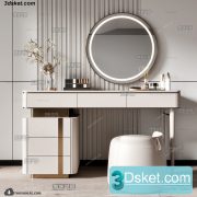 3D Model Dressing Table Free Download 014