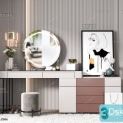 3D Model Dressing Table Free Download 017