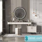 3D Model Dressing Table Free Download 018