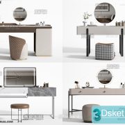 3D Model Dressing Table Free Download 020