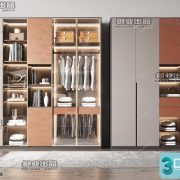 3D Wardrobe Model C027 Free Download