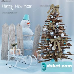 3D Model Holiday Free Download 067