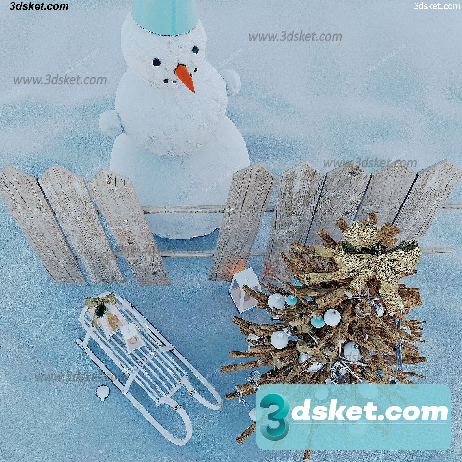 3D Model Holiday Free Download 067