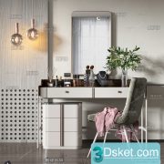 3D Model Dressing Table Free Download 027