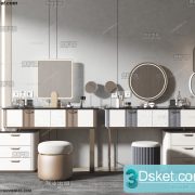3D Model Dressing Table Free Download 031