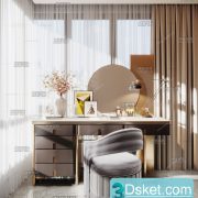 3D Model Dressing Table Free Download 032