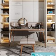 3D Model Dressing Table Free Download 049