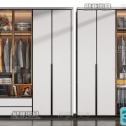 3D Wardrobe Model C034 Free Download