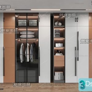 3D Wardrobe Model C044 Free Download