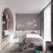 3D Interior Scene Children Room 0804