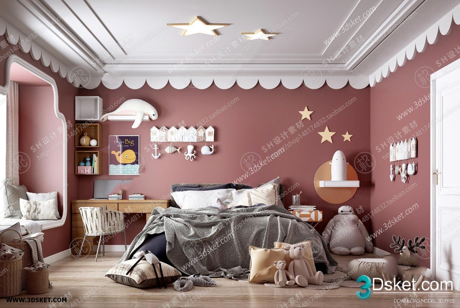 3D Interior Scene Children Room 0805